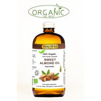 Organic The Best Organic Sweet Almond Oil 240 ML Cold Pressed Unrefined Certified
