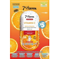 7th Heaven 7th Heaven Nutriactive Vitamin C X 5 Face sheet masks