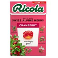 Ricola Cranberry Sugar Free sweets Box 45g