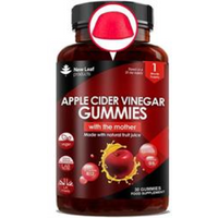 New Leaf Products Apple Cider Vinegar Gummy & Folic Acid B12 Recyclable Bottle