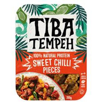 Tiba Tempeh Tiba Tempeh Sweet Chilli Pieces 200g