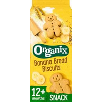 Organix Organix Banana Bread Biscuits Toddler Snacks 135g