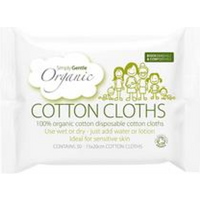 Simply Gentle Cotton Cloths x 50 Wipes