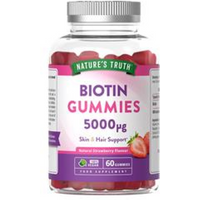 Nature's Truth Biotin 5000ug 60 Vegan Gummies