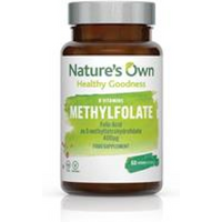 Natures Own Folic acid as methylfolate 400ug per capsule. 60 caps.