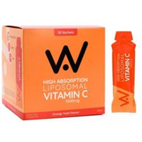 Well Actually Vitamin C 1000mg Liposomal Liquid - 30 Sachet Pack - Orange Twist