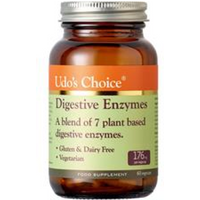 Udo's Choice Digestive Enzyme 60 Caps contain plant based enzymes.