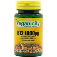 Veganicity B12 1000ug 90 Vtabs sometimes lacking in the vegan diet and need