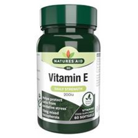 Natures Aid Vitamin E 200iu 60 Capsules