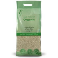 Just Natural Organic Organic Short Grain White Rice 500g