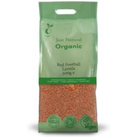 Just Natural Organic Organic Red Football Lentils 500g