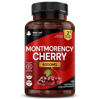 New Leaf Products Montmorency Cherry Capsules - 6000mg Antioxidant 120 Capsules