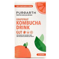 Purearth Purearth Gut Kombucha Drink Powder 10x5g sachets Vegan Low-Cal Sugar free