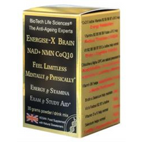 BioTech Life Sciences NMN NAD+ CoQ10 Energise-X Brain powder Vit A D3 E K2 B 2-12 30g