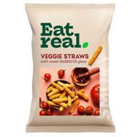 Eat Real Veggie Straws with a Sweet Barbecue Glaze 110g