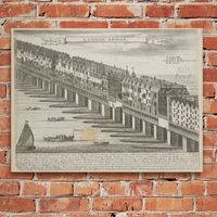 "London Bridge" on Framed Canvas, Acrylic, Canvas, Framed Prints or Print-only