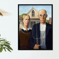 "American Gothic" by Grant Wood on Framed Prints, Canvas, Framed Canvas, Acrylic or Print-only