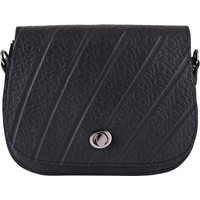 Becca Classic Black Vegan Saddle Bag