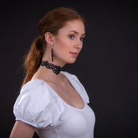 Stellar Geometric Rubber Choker Necklace