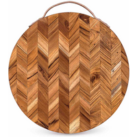 Herringbone Pattern Wooden Chopping Board