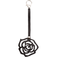 Rose Handmade Recycled Rubber Vegan Keyring