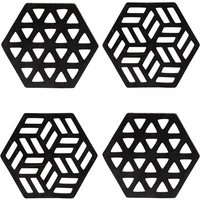 Zeta Handcrafted Recycled Rubber Coaster - Set of 2 or 4