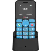 TTfone TT190 Big Button Basic Senior Unlocked Emergency Mobile Phone - Simple Cheapest Phone with Dock Charger and EE Sim Card