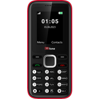 TTfone TT150 Unlocked UK SIM-Free Phone Dual SIM, Long Battery, Camera & Games, Easy to Use, Durable & Lightweight - Red