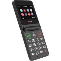 TTfone TT660 Flip Mobile Phone for Seniors - Folding Design, Big Buttons, Emergency Assistance, Long Battery Life with USB Cable
