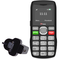 TTfone TT890 4G Senior Phone ? Easy to Use Big Button Mobile Phone with Emergency Assistance Button, USB-C Charging, Bluetooth, Camera ? Unlocked with Mains Charger and EE Sim Card