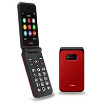 TTfone TT760 4G USB-C Mobile Phone for the Elderly, Simple and easy to use flip folding cell cheap and easy to use - Red with USB Cable Vodafone Pay as you go