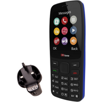 TTfone TT175 2.4inch UK Sim Free Dual Sim Basic Simple Feature Mobile Phone ? Unlocked with camera Torch Media Games with Mains Charger and EE Sim Card