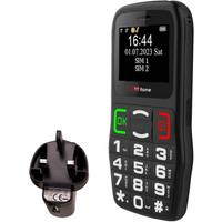 TTfone TT220 Big Button Mobile Phone for the Elderly with Emergency Assistance button, talking keys, long battery life, torch, Simple easy to use with Mains Charger and EE Sim Card