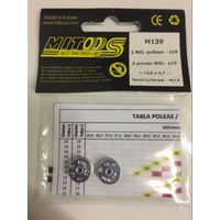 Mitoos M139 MXL z19 Tooth Pulleys x 2 Including Screws