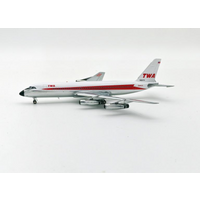 TWA CV880 N824TW Polished With Stand 1:200 Scale Inflight200 IF880TW0723P