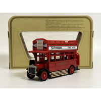 1922 AEC S Type Omnibus Schweppes Tonic Water Matchbox Y23 S1
