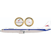 American Airlines Airbus A321-231 N579UW With Stand And Collectors Coin 1:200 Scale Inflight200 IF321AA579