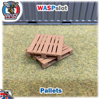 Slot Car Trackside Scenery 4 x Pallet Kit Brown 1:32 Scale Wasp P