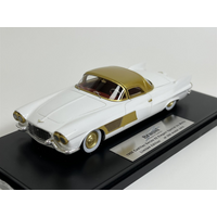1955 Cadillac Series 62 Elegant Special by Motto White Gold 1:43 Scale Brausi BRA2105