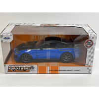Ford Mustang Shelby GT500 2020 Blue Big Time Muscle 1:24 Scale Jada 33881