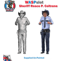Dukes Of Hazzard Sheriff Rosco P.Coltrane Unpainted Figure 1:18 Scale Wasp Ros