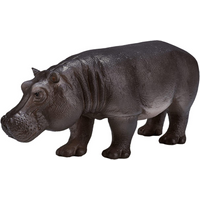 Hippopotamus Female Wildlife Toy Figure 14 cm Length Approx Mojo Fun 387104
