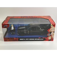 Tokyo Revengers Mikey Figure and 1971 Nissan Skyline GT-R 1:24 Scale Jada 253255064