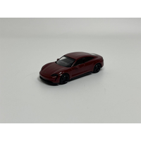 Porsche Taycan Turbo S 2019 Dark Red 1:87 Minichamps 870068404
