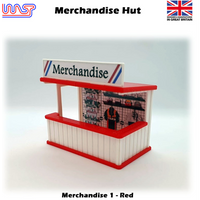 Slot Car Track Scenery Merchandise Hut Red 1:32 Scale Wasp