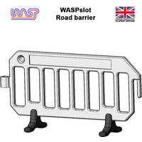 Slot Car Trackside Scenery White Road Barriers x 8 1:32 Scale WASP