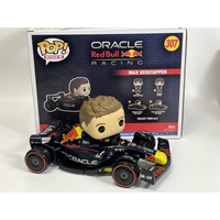 Max Verstappen And Car Red Bull Formula 1 F1 Vinyl Figure 15 cm x 12 cm Funko Pop 72617