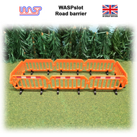 Slot Car Trackside Scenery Orange Road Barriers x 8 1:32 Scale WASP