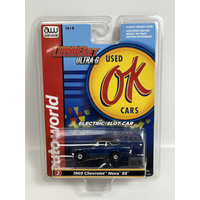1969 Chevrolet Nova SS Blue Thunderjet Ultra G HO Slot Car Auto World SC377-2