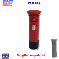 Slot Car Trackside Scenery Unpainted Post Box x 1 1:32 Scale Wasp